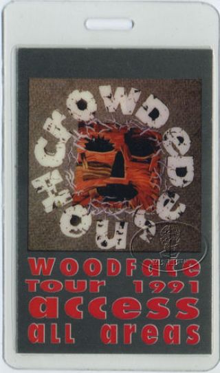 Crowded House 1991 Laminated Backstage Pass Neil Finn