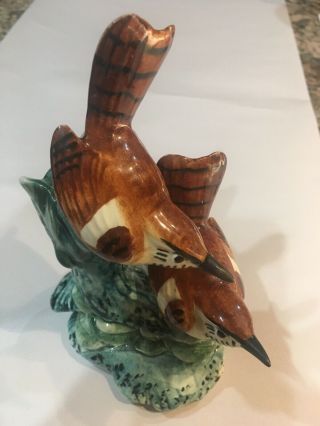 Vintage Stangl Pottery Bird Figurine Double Wrens 3401D 2