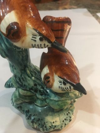Vintage Stangl Pottery Bird Figurine Double Wrens 3401D 4