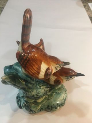 Vintage Stangl Pottery Bird Figurine Double Wrens 3401D 5
