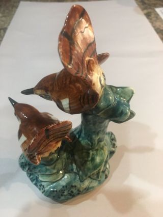 Vintage Stangl Pottery Bird Figurine Double Wrens 3401D 7