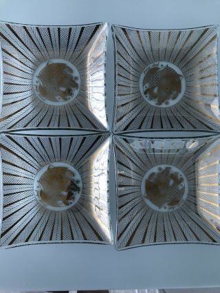 Georges Briard Small Glass Plates Set Of 8