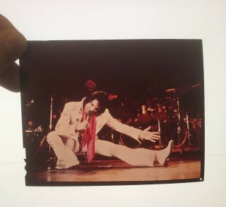 Vintage 4x5 Color Agency Negative " Elvis On Tour " 1