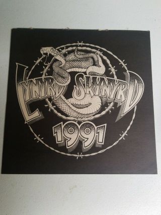 1991 Lynyrd Skynyrd 2 Sided 12 x 12 PROMO Snake Poster Atlantic 2