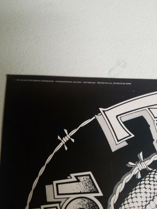 1991 Lynyrd Skynyrd 2 Sided 12 x 12 PROMO Snake Poster Atlantic 3