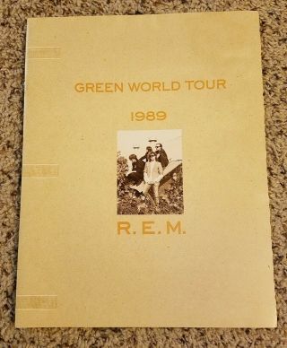 Rem Green World Tour 1989 Concert Program / Tour Book - Near