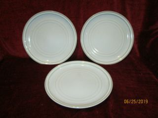Noritake Nimbus Set Of 3 Dinner Plates