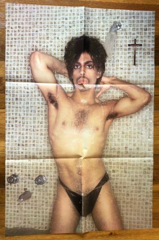 Prince Controversy Rare Album Shower Poster 1981