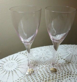 Noritake Vista Pink Wine Glasses 822