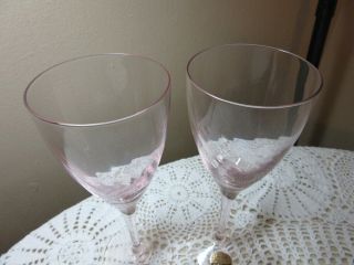 Noritake Vista Pink wine glasses 822 2