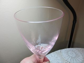 Noritake Vista Pink wine glasses 822 4