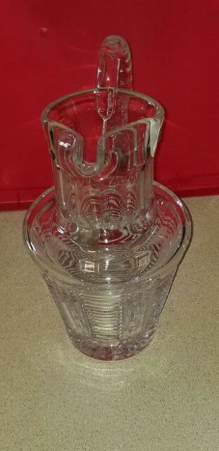 Vintage Hand - Cut 24 lead Crystal Pitcher - Avitra Crystal Corp. 2