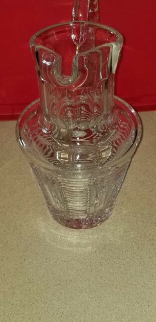 Vintage Hand - Cut 24 lead Crystal Pitcher - Avitra Crystal Corp. 6