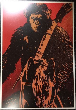 War For The Planet Of The Apes D/s 13 " X19 " Imax Movie Poster Harrelson