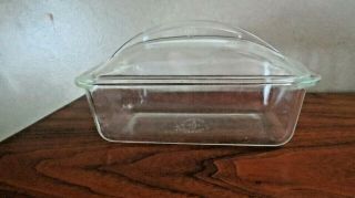 Westinghouse Clear Glass Covered Bread Pan Pyrex