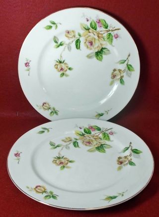 Lynmore Japan Golden Rose Pattern Dinner Plate - Set Of Two (2) - 10 - 1/4 "