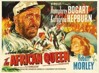 The African Queen Movie Poster Humphrey Bogart Rare 3