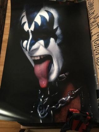 Gene Simmons Kiss Tour 1977 Demon Tongue Poster Kiss Tour 77