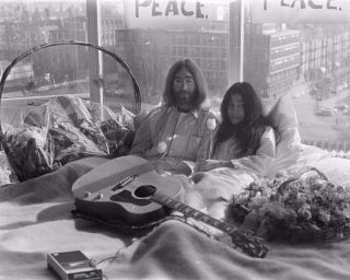 Bed In For Peace Amsterdam 1969 John Lennon Yoko Ono 8x10 Photo 0222071117
