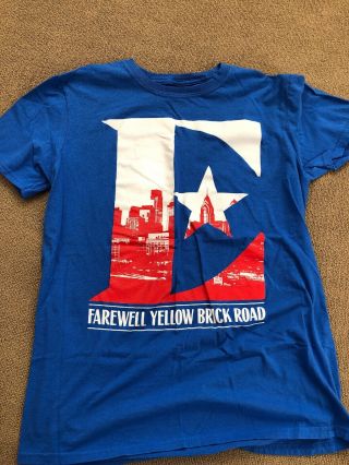 2018 Elton John Yellow Brick Road Farewell Concert Tour T Shirt Usa Size Medium
