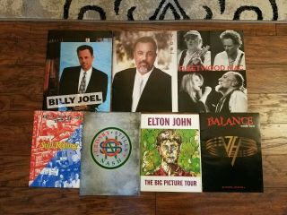 7 Tourbooks Programs Billy Joel Crosby Stills Fleetwood Mac Elton John Van Halen