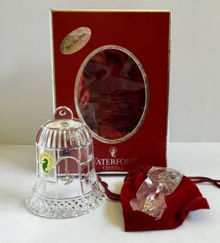 Waterford Crystal 12 Days Christmas 2010 Four Calling Birds Cage Ornament 4th Ed