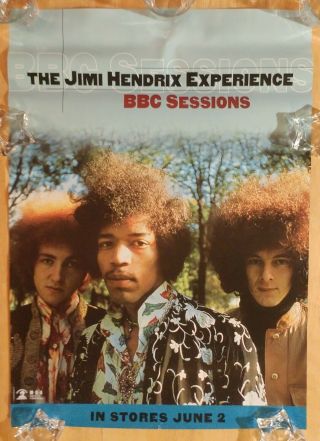Jimi Hendrix Experience Bbc Sessions Album Promo Poster 1998 Mca Records