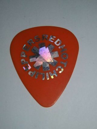 Red Hot Chili Peppers Real Tour Guitar Pick Silver Foil Very Rare Htf