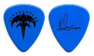 Queensryche Chris Degarmo Signature Blue Guitar Pick - 1995 Tour