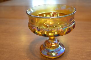 Vintage Carnival Glass Gold Iridescent 5 