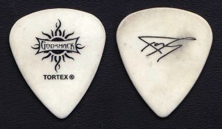 Godsmack Tony Rombola Signature Concert - White Guitar Pick - 2011 Tour