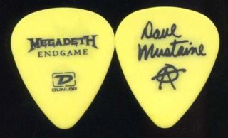Megadeth 2009 Endgame Tour Guitar Pick Dave Mustaine Custom Concert Stage 3