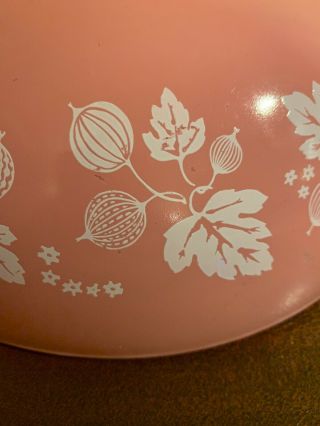 Vintage Pyrex Mixing Nesting Bowl Gooseberry Pink Cinderella 4 Quart Nesting 444 6
