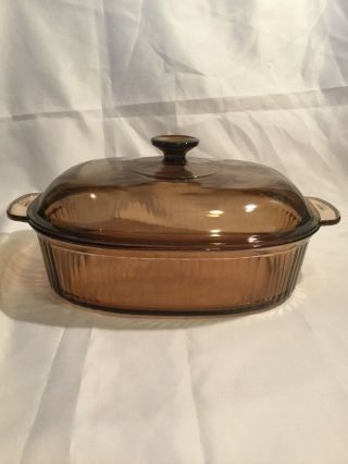 Vision Corning Ware Oval Amber 4l Roaster