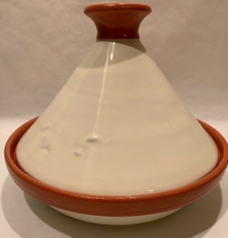 Le Souk Ceramique Cookable Tangine Stovetop 19 Cm 1.  5 Liter Terra Cotta/ivory
