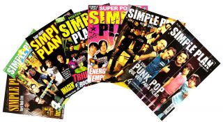 Simple Plan = 7x Huge 82x51cm Fold - Out Poster Magazines Brazil Collector Look