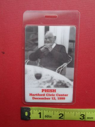 Phish,  Laminated " Otto " Backstage Pass,  1999 Hartford