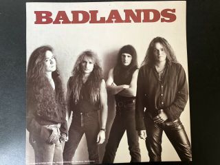 Badlands,  Jake E.  Lee,  Eric Singer 1989 Promo Poster Flat Ultra Rare