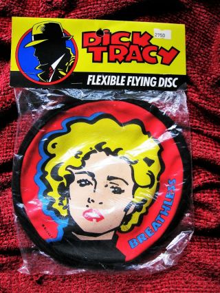 Madonna Cartoon Breathless Mahoney Dick Tracy Disney Flying Disc Frisbee