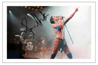 Rami Malek Autograph Signed Photo 6x4 Bohemian Rhapsody Queen Freddie Mercury
