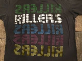 The Killers 2009 World Tour Rare Double Sided Graphic T Shirt Size Large