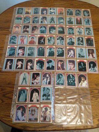 1978 Boxcar Enterprises Elvis Presley Trading Cards 1 - 66 Complete Set