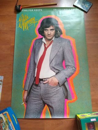 Eddie Money Playing For Keeps Promo Poster 1980