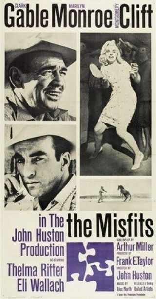 The Misfits Movie Poster Marilyn Monroe Rare Vintage