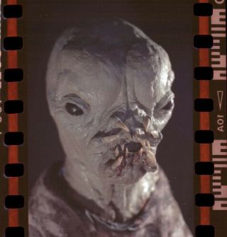 Ta26o Vintage Horror Sci - Fi Mask Film Movie Model Mold 35mm Negative Photo