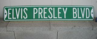 Elvis Presley Blvd Heavy Street Metal Sign 6 " X 36 "