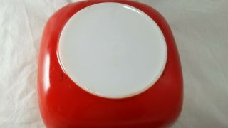 Vintage Pyrex 525B Red 2 1/2 Quart Covered Casserole Dish With Lid 7
