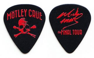 Motley Crue Mick Mars Signature The End Box Set Black/red Guitar Pick - 2016