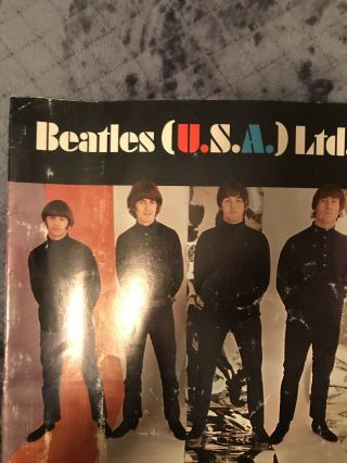 Beatles Usa Ltd.  1966 Tour Concert Program/booklet
