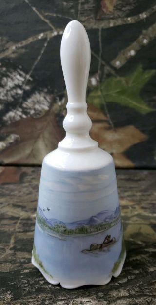 Fenton Hand Painted By D Anderson Bell Collector 